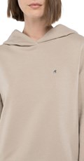 BEŽ HOODIE U OVERSIZED KROJU S MINI REPLAY LOGOTIPOM - 4