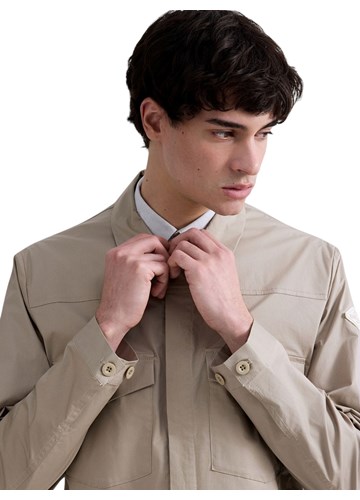 Replay BEŽ JAKNA OD PAMUČNOG KEPERA U REGULARNOM KROJU - 7