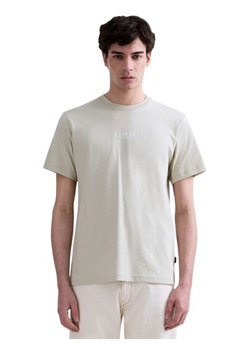 Replay BEŽ PAMUČNA MAJICA S 3D REPLAY LOGOM - 2