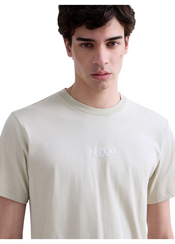 Replay BEŽ PAMUČNA MAJICA S 3D REPLAY LOGOM - 5
