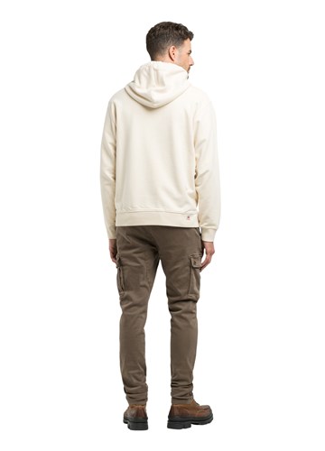 Replay BEŽ PAMUČNI SWEATSHIRT S KAPULJAČOM I IZVEZENIM REPLAY NATPISOM - 2