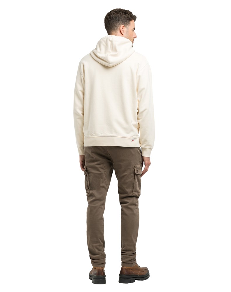 Replay BEŽ PAMUČNI SWEATSHIRT S KAPULJAČOM I IZVEZENIM REPLAY NATPISOM - 2