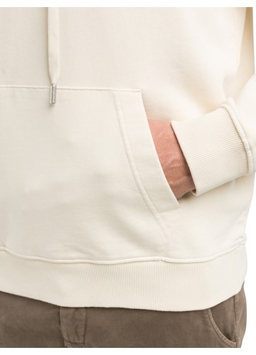 Replay BEŽ PAMUČNI SWEATSHIRT S KAPULJAČOM I IZVEZENIM REPLAY NATPISOM - 4