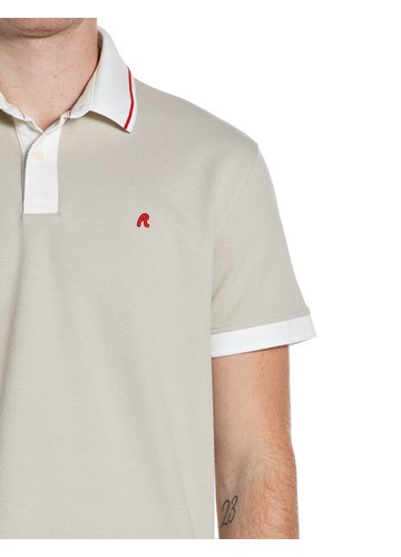 Replay BEŽ POLO MAJICA S KRAGNOM U DRUGOJ BOJI - 4