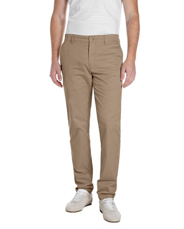 Replay bež slim fit chino pamučne hlače