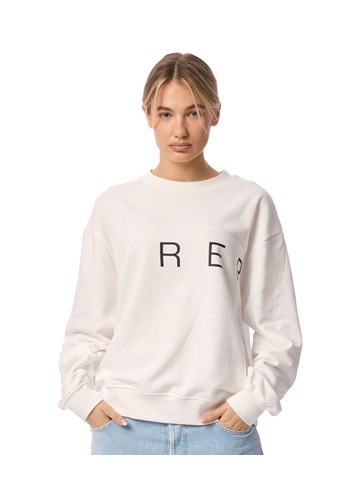 Replay BEŽ SWEATSHIRT S OBOSTRANIM NATPISOM REPLAY - 2