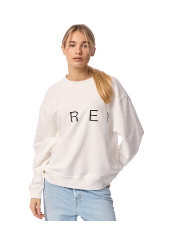 Replay BEŽ SWEATSHIRT S OBOSTRANIM NATPISOM REPLAY - 3