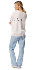 BEŽ SWEATSHIRT S OBOSTRANIM NATPISOM REPLAY - 4