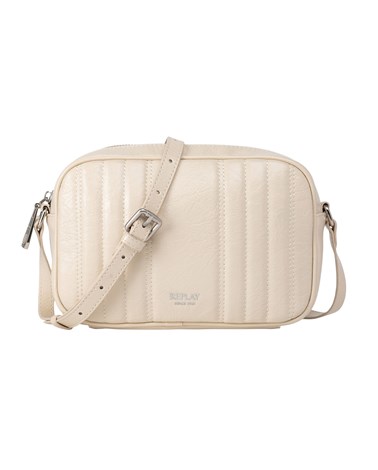 Replay bež torbica s efektom naborane kože