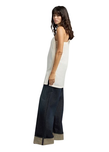 Replay BIJELA KOŠULJA OD MJEŠAVINE LANA NA JEDNO RAME - 4