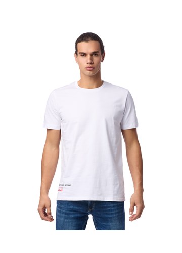 Replay BIJELA MAJICA KRATKIH RUKAVA S MINI NATPISOM - 2