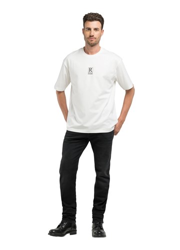 Replay BIJELA MAJICA KRATKIH RUKAVA S PRINTOM PLOČE - 1