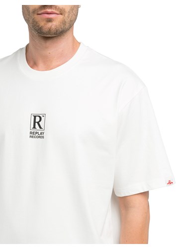 Replay BIJELA MAJICA KRATKIH RUKAVA S PRINTOM PLOČE - 3