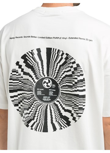 Replay BIJELA MAJICA KRATKIH RUKAVA S PRINTOM PLOČE - 4