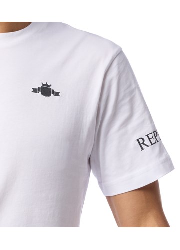 Replay BIJELA MAJICA S MINI REPLAY ARCHIVE LOGOTIPOM  - 5