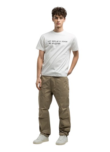 Replay BIJELA MAJICA S PRINTOM LOT REPLAY DENIM - 1