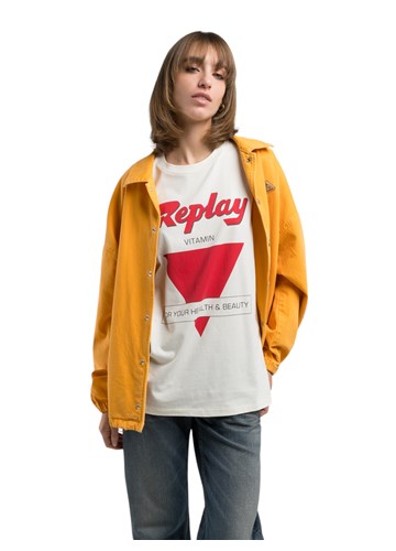 Replay BIJELA BOY-FIT MAJICA S PRINTOM - 2