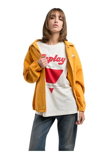 Replay BIJELA BOY-FIT MAJICA S PRINTOM - 3