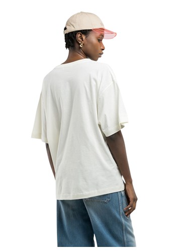 Replay BIJELA BOYFIT MAJICA S KONTRASTNIM NATPISOM - 3