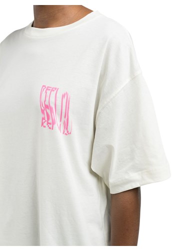 Replay BIJELA BOYFIT MAJICA S KONTRASTNIM NATPISOM - 5