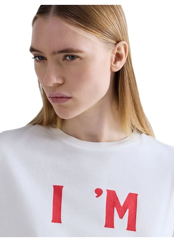 Replay BIJELA KRAĆA MAJICA S PRINTOM I'M FINE - 5