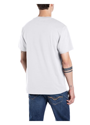 Replay BIJELA MAJICA S PRINTOM LOT REPLAY DENIM - 2