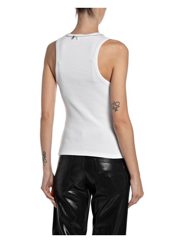 Replay BIJELA MAJICA BEZ RUKAVA S OGRLICOM - 2