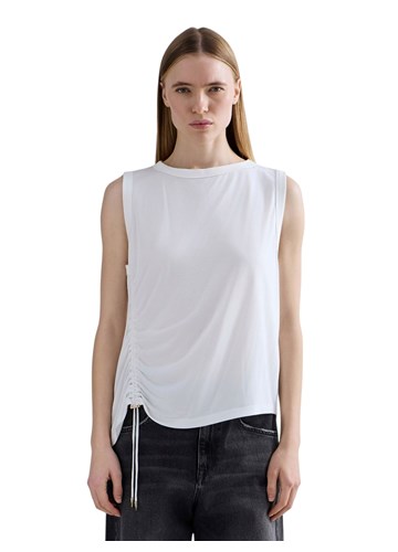 Replay BIJELA MAJICA BEZ RUKAVA S VEZICAMA - 2