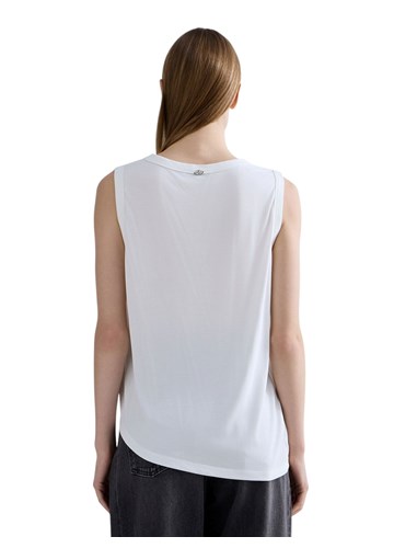 Replay BIJELA MAJICA BEZ RUKAVA S VEZICAMA - 3