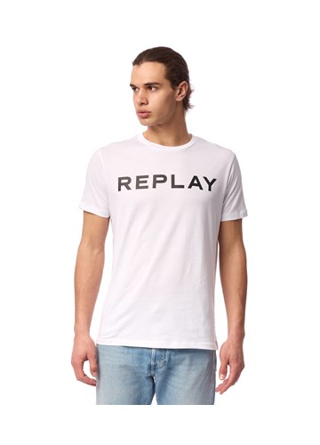 Replay BIJELA MAJICA KRATKIH RUKAVA S CLASSIC REPLAY PRINTOM - 2