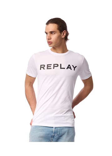 Replay BIJELA MAJICA KRATKIH RUKAVA S CLASSIC REPLAY PRINTOM - 3