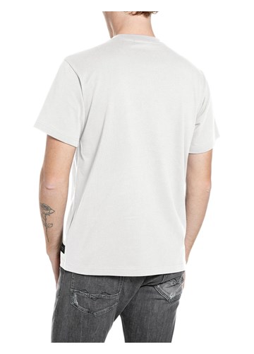 Replay BIJELA MAJICA KRATKIH RUKAVA S MAKSI PRINTOM REACH PEACE - 2