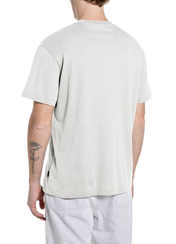 Replay BIJELA MAJICA OD LANA I PAMUKA S DŽEPIĆEM - 2