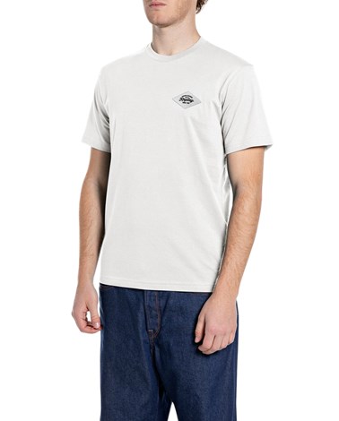 Replay bijela majica od organskog pamuka s našivkom