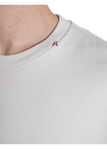 Replay BIJELA MAJICA OD ŽERSEJA S IZVEZENIM R NA OVRATNIKU - 4