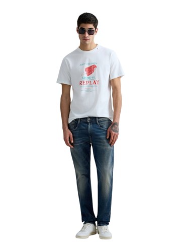 Replay BIJELA MAJICA REGULARNOG KROJA S PRINTOM SLADOLEDA - 1