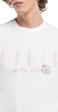 BIJELA MAJICA S ALOHA PRINTOM - 5