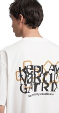 BIJELA MAJICA S OKRUGLIM IZREZOM I REPLAY X MARTIN GARRIX LOGOM I NATPISOM - 6