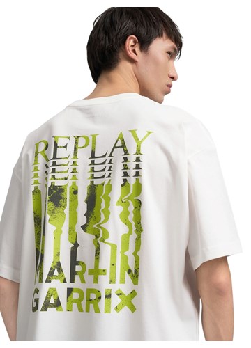 Replay BIJELA MAJICA S OKRUGLIM IZREZOM I REPLAY X MARTIN GARRIX NATPISOM - 7