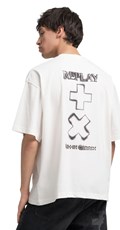 BIJELA MAJICA S OKRUGLIM IZREZOM I REPLAY X MARTIN GARRIX LOGOTIPOM - 3
