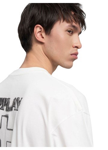 Replay BIJELA MAJICA S OKRUGLIM IZREZOM I REPLAY X MARTIN GARRIX LOGOTIPOM - 5