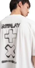 BIJELA MAJICA S OKRUGLIM IZREZOM I REPLAY X MARTIN GARRIX LOGOTIPOM - 7