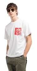 BIJELA MAJICA S PRINTANIM DŽEPIĆEM - 2