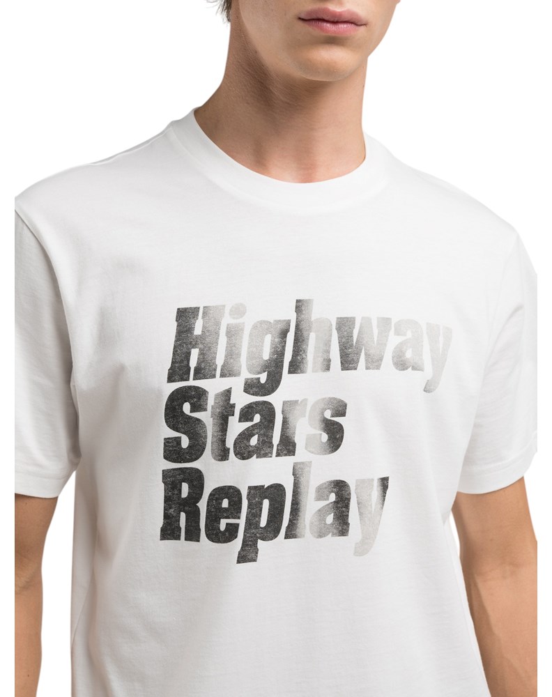 Replay BIJELA MAJICA S PRINTOM HIGHWAY STARS REPLAY - 4