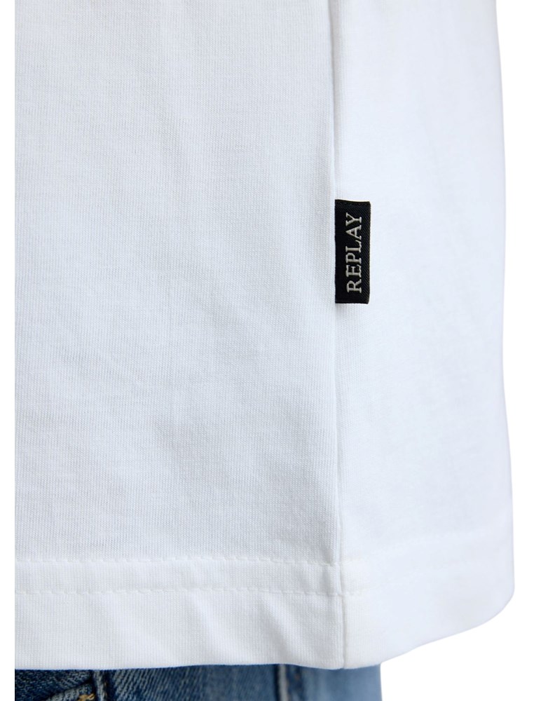 Replay BIJELA MAJICA S RETRO LOGOTIPOM REPLAY BLUE JEANS - 6