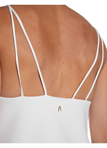 Replay BIJELA MINI HALJINA S DUPLIM NARAMENICAMA - 4