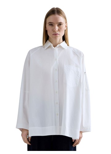 Replay BIJELA OVERSIZE KOŠULJA OD POPELINA - 2