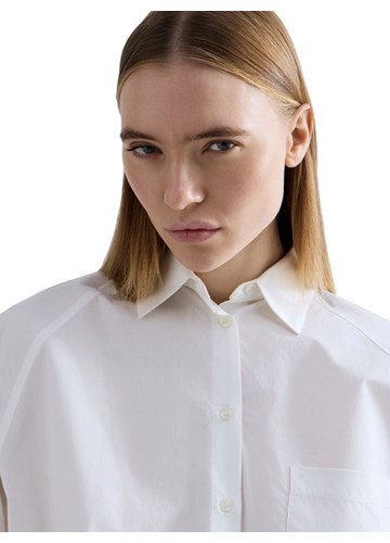 Replay BIJELA OVERSIZE KOŠULJA OD POPELINA - 5