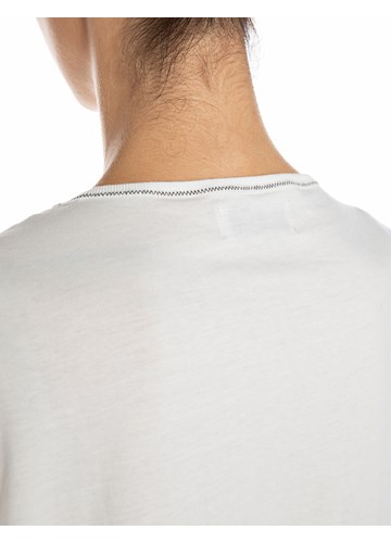 Replay BIJELA OVERSIZE PAMUČNA MAJICA - 5