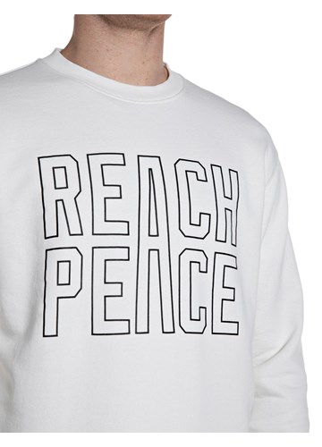 Replay BIJELA PAMUČNA MAJICA DUGIH RUKAVA "REACH PEACE" - 3